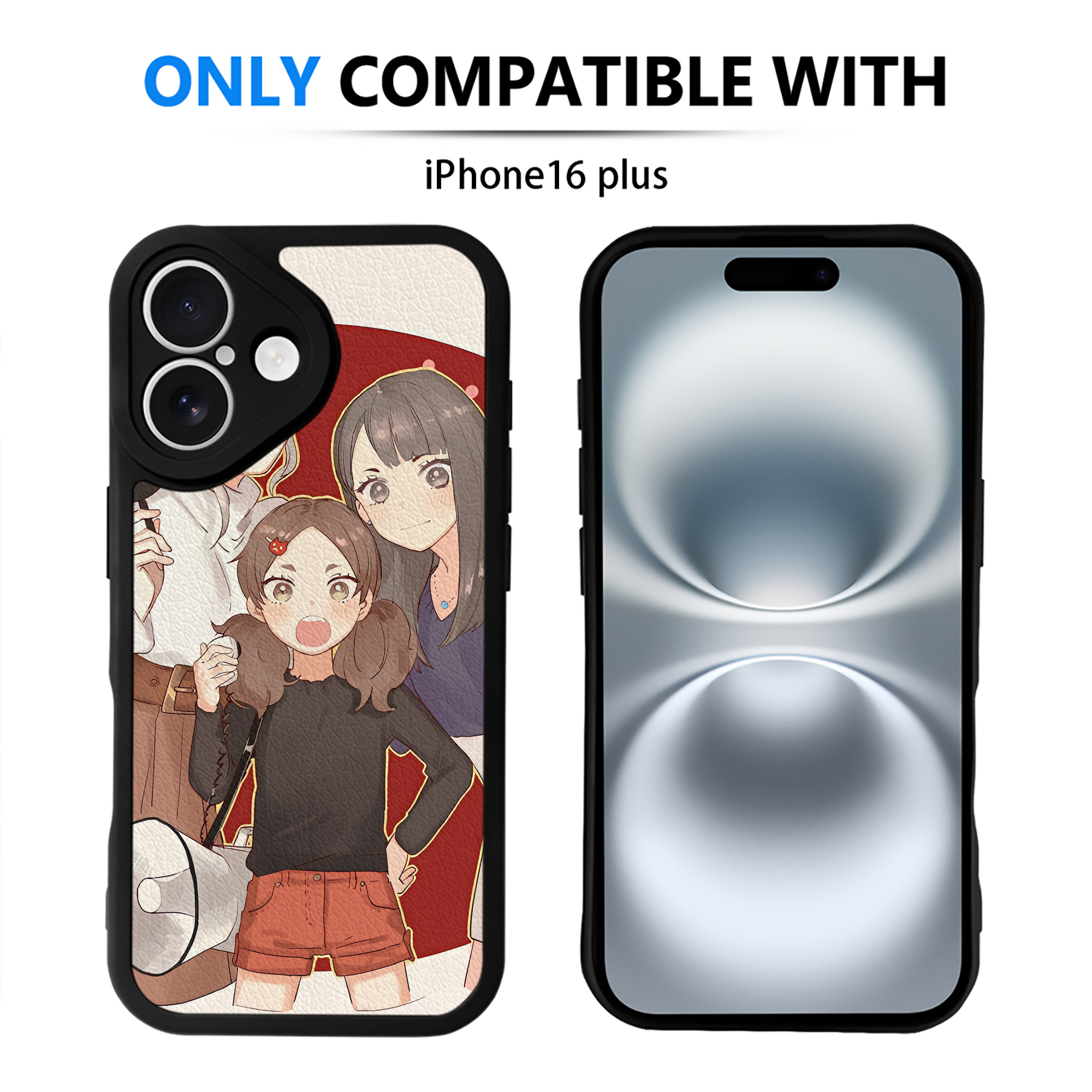 （画像用） ハイキュー!! Haikyu!! 【iPhone 16シリーズ対応】シリコンスマホケース（レザー調） 材質：シリコン